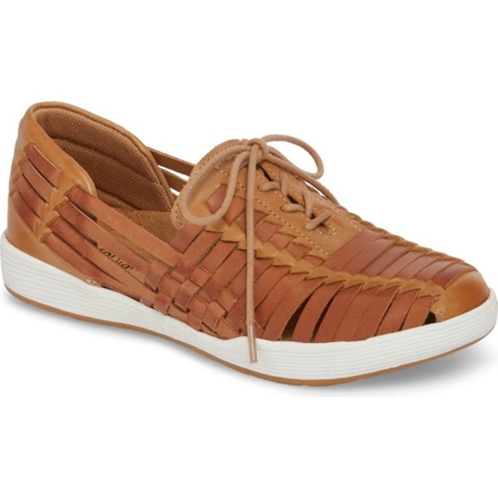 Comfortiva Align Layla CT0002900 Tan Leather Huarache Sandal Womens Size 9.5W